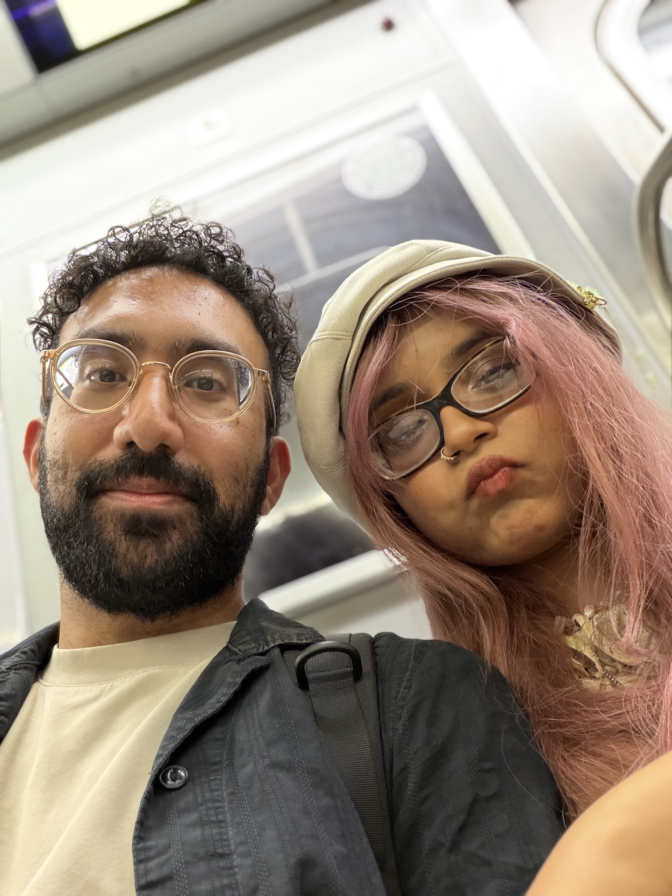 The first selfie we took together